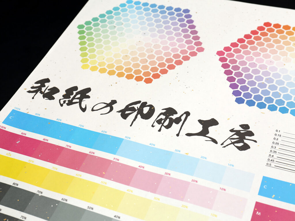 大判和紙プリント　金銀奉書