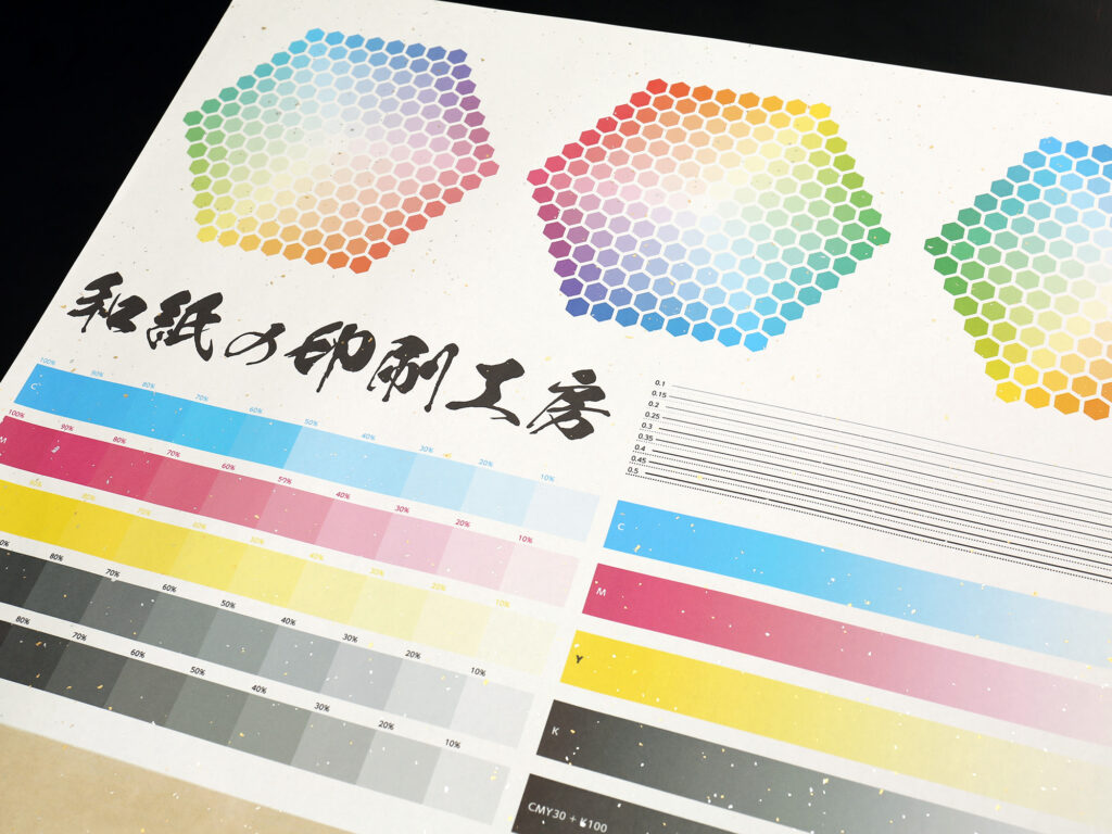 大判和紙プリント　金銀奉書