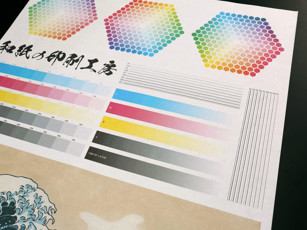 大判和紙プリント　雲龍紙